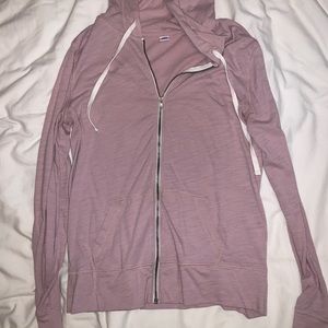 Lightweight Slub-Knit Zip Hoodie for Women